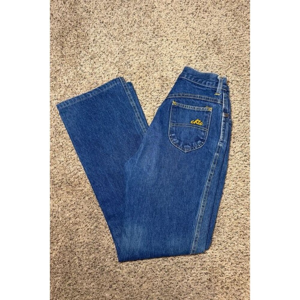 Vintage H.I.S. Chic High Waisted Straight Leg Blue Jeans